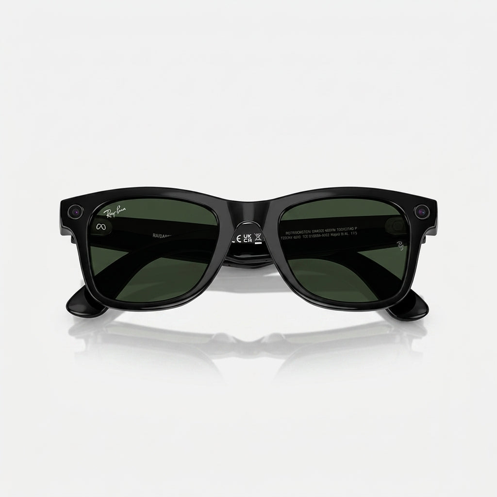 Óculos Inteligente Ray-Ban Meta Wayfarer (Gen 2) Preto Brilhante - Lentes Transitions® | Open Box (Importado do Canadá)